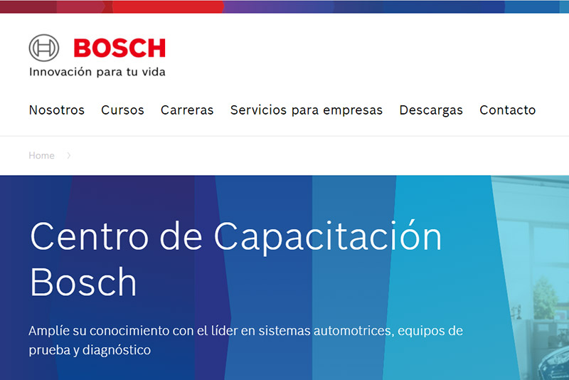 Centro de capacitaciones de Bosch 100% online