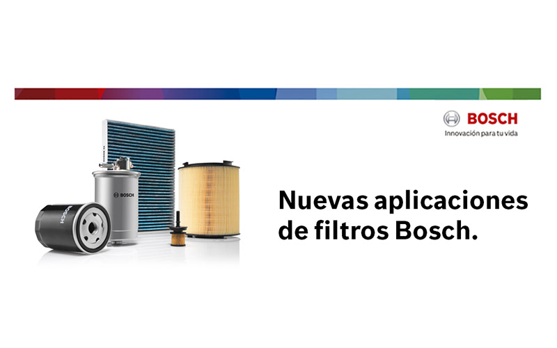 Novedades Bosch: nuevas aplicaciones para las familias de filtros de aire y aceite