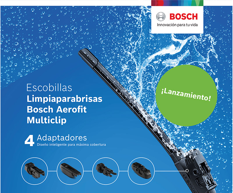 Lanzamiento: Escobillas Bosch Aerofit Multiclip